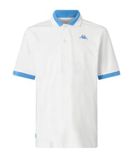 KAPPA LOGO Polo a manica corta white - neon blue - Polo Uomo - 1
