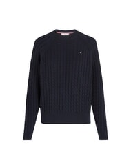TOMMY HILFIGER TH Maglia in cotone, a girocollo - Maglie Donna