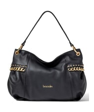 BRACCIALINI NORA Borsa a spalla in pelle con catena - Borse Donna