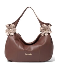 BRACCIALINI SOFIA Borsa a spalla, in pelle marrone - Borse Donna - 1