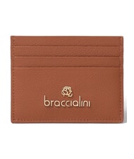 BRACCIALINI BASIC Portacard piatto in pelle marrone - Portafogli Donna - 1
