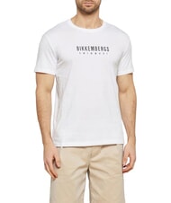 BIKKEMBERGS ICONIC T-shirt di cotone, a manica corta white - T-shirt Uomo - 1