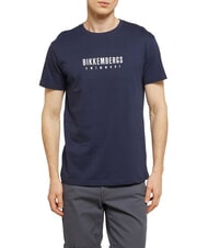 BIKKEMBERGS ICONIC T-shirt di cotone, a manica corta navy - T-shirt Uomo - 1