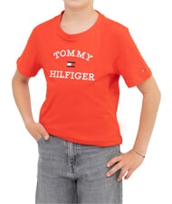 TOMMY HILFIGER KIDS BIMBO  fierce red - T-shirt Bambino - 1