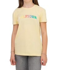 TOMMY HILFIGER KIDS BIMBA T-Shirt a maniche corte lemon zest - T-shirt Bambino - 1