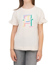 TOMMY HILFIGER KIDS BIMBA T-Shirt in cotone calico heather - T-shirt Bambino - 1