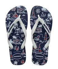 HAVAIANAS TOP NAUTICAL Infradito navy/navy/white - Scarpe Uomo - 1