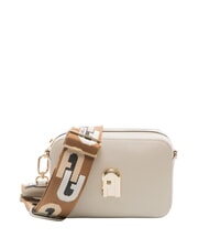 FURLA GARDENIA Borsa camera case in pelle stampa keria perla e+toni cognac - Borse Donna - 1