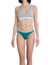 CALVIN KLEIN CLASSIC Slip 100% cotone green - Slip Donna - 1