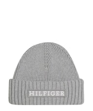 TOMMY HILFIGER MONOTYPE BEANIE Cappello in cotone e lana - Cappelli