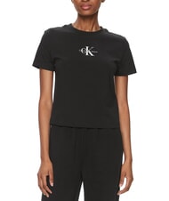 CALVIN KLEIN MONOLOGO BABY T-shirt in cotone, a manica corta - T-shirt e Top Donna