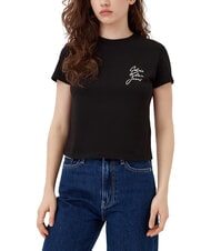 CALVIN KLEIN SCRIPT INSTITUTIONAL T-shirt a manica corta, in cotone - T-shirt e Top Donna