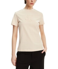 CALVIN KLEIN APPLIQUE REGULAR T-shirt in cotone, a manica corta - T-shirt e Top Donna