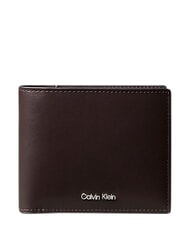 CALVIN KLEIN RAISED Portafoglio in pelle ck dark brown - Portafogli Uomo - 1