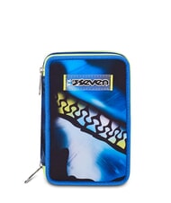 SEVEN BLU FUSION Astuccio con Kit Scolastico turchese fluo - Astucci e Accessori - 1
