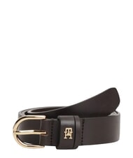 TOMMY HILFIGER ESSENTIAL EFFORTLESS Cintura in pelle Made in Italy - Cinture