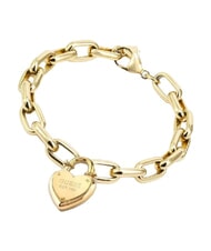 GUESS ALL YOU NEED IS LOVE Bracciale in acciaio anallergico yellow gold - Bracciali Donna - 1