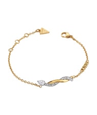 GUESS TWIST Bracciale intrecciato, in acciaio yellow gold/rhodium - Bracciali Donna - 1