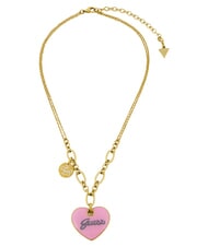 GUESS VINTAGE Collana in acciaio yellow gold/pink - Collane - 1
