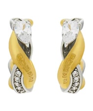 GUESS TWIST Orecchini in acciaio yellow gold/rhodium - Orecchini - 1