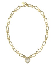 GUESS AMAMI Collana in acciaio dorato e cristalli yellow gold/white - Collane - 1