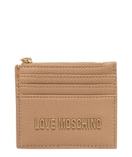 LOVE MOSCHINO SIGNATURE Porta carte con portamonete beige - Portafogli Donna - 1