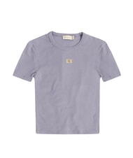 CALVIN KLEIN WASHED WOVEN LABEL T-shirt a manica corta, in cotone - T-shirt e Top Donna