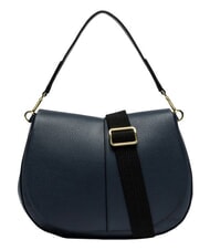 GIANNI CHIARINI HELENA ROUND Borsa a spalla con tracolla, in pelle BLU NAVY - Borse Donna - 1