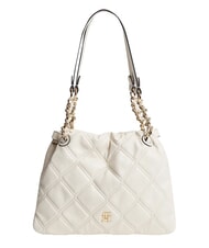 TOMMY HILFIGER TH FEMININE Borsa trapuntata, a spalla soft cream - Borse Donna - 1