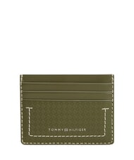 TOMMY HILFIGER TH MICRO FLAG Portacard piatto in pelle - Portafogli Uomo