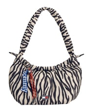 TOMMY HILFIGER TJW ICON Borsa a spalla newsprint zebra print - Borse Donna - 1