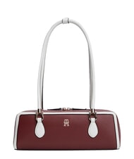 TOMMY HILFIGER TH GRACE Borsa a spalla velvet maroon - Borse Donna - 1
