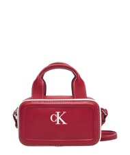 CALVIN KLEIN CONTRAST CK Mini Bag a mano, con tracolla bordeaux wine - Borse Donna - 1