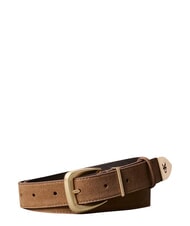 CALVIN KLEIN HW END TIP Cintura in pelle suede - Cinture