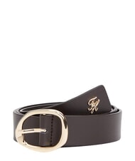 TOMMY HILFIGER TH SCULPT Cintura in pelle fondant brown - Cinture - 1