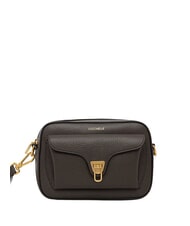 COCCINELLE BEAT SOFT RIBB Borsa in pelle a tracolla fango - Borse Donna - 1