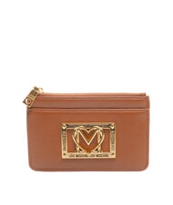 LOVE MOSCHINO LOCKED IN GOLD  Busta portamonete castagna - Portafogli Donna - 1