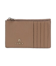 FURLA CAMELIA Portafoglio piatto in pelle toffee - Portafogli Donna - 1
