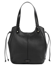 THE BRIDGE MARTINA Borsa a spalla, in pelle Nero Oro - Borse Donna - 1
