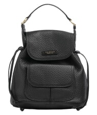 THE BRIDGE MARTINA Zaino in pelle martellata Nero Oro - Borse Donna - 1