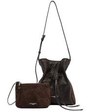 GIANNI CHIARINI SIENNA Secchiello a tracolla, in pelle espresso - Borse Donna - 1