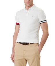 TOMMY HILFIGER TH Polo in cotone white - Polo Uomo - 1