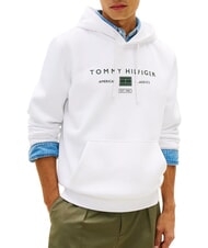 TOMMY HILFIGER TH Felpa con cappuccio white - Felpe Uomo - 1