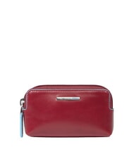 PIQUADRO BLUE SQUARE Astuccio portachiavi in pelle ROSSO - Portachiavi - 1