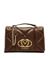 LOVE MOSCHINO EMBOSSED QUILTED Borsa a spalla, trapuntata marrone - Borse Donna - 1