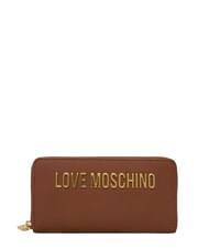 LOVE MOSCHINO BOLD LOVE Portafoglio large, ziparound marrone - Portafogli Donna - 1