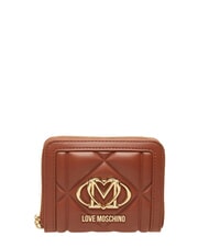 LOVE MOSCHINO EMBOSSED QUILTED Portafoglio medio, ziparound - Portafogli Donna