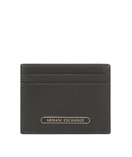 ARMANI EXCHANGE BARCELONA Porta carte di credito piatto in pelle chimera - Portafogli Uomo - 1