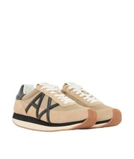 ARMANI EXCHANGE ROYALE SUEDE AIR MESH Sneakers in pelle AX logo - Scarpe Uomo