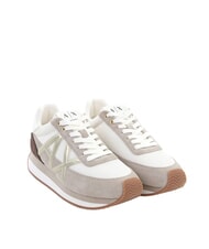 ARMANI EXCHANGE ROYALE SUEDE AIR MESH Sneakers  sand+off white - Scarpe Donna - 1